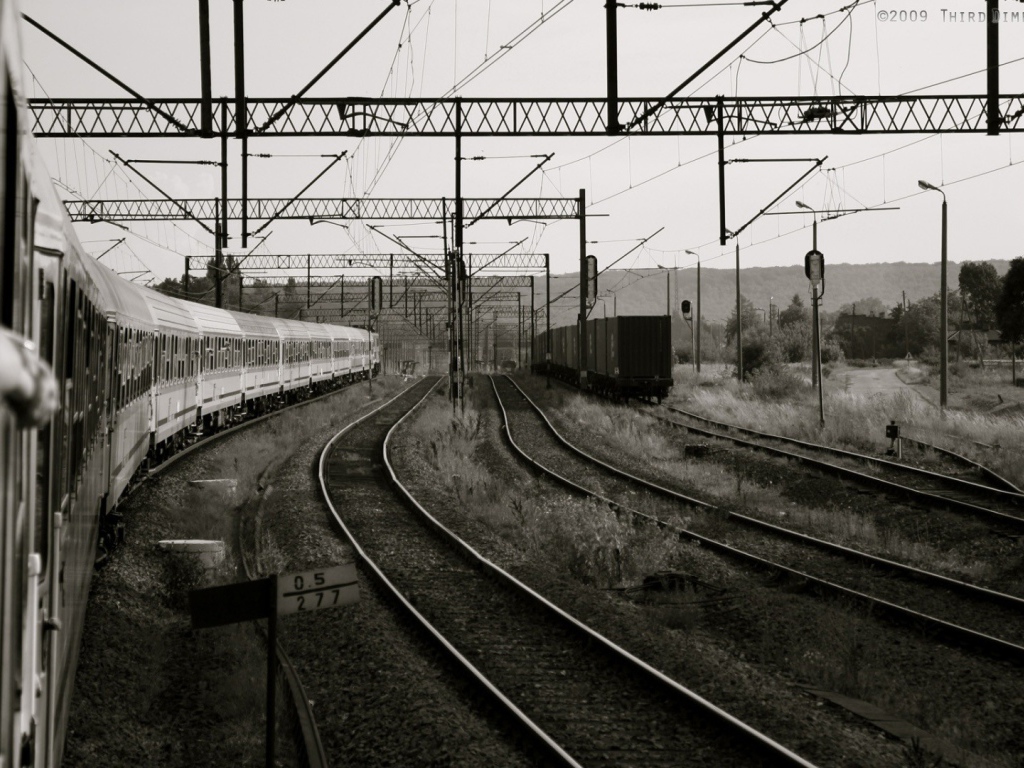 Монохромное изображение станции