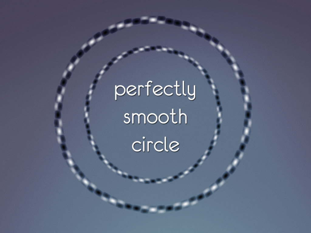 Оптическая иллюзия деформированного круга