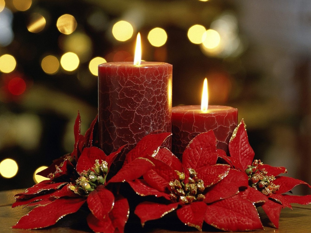 Ароматические свечи красного цвета