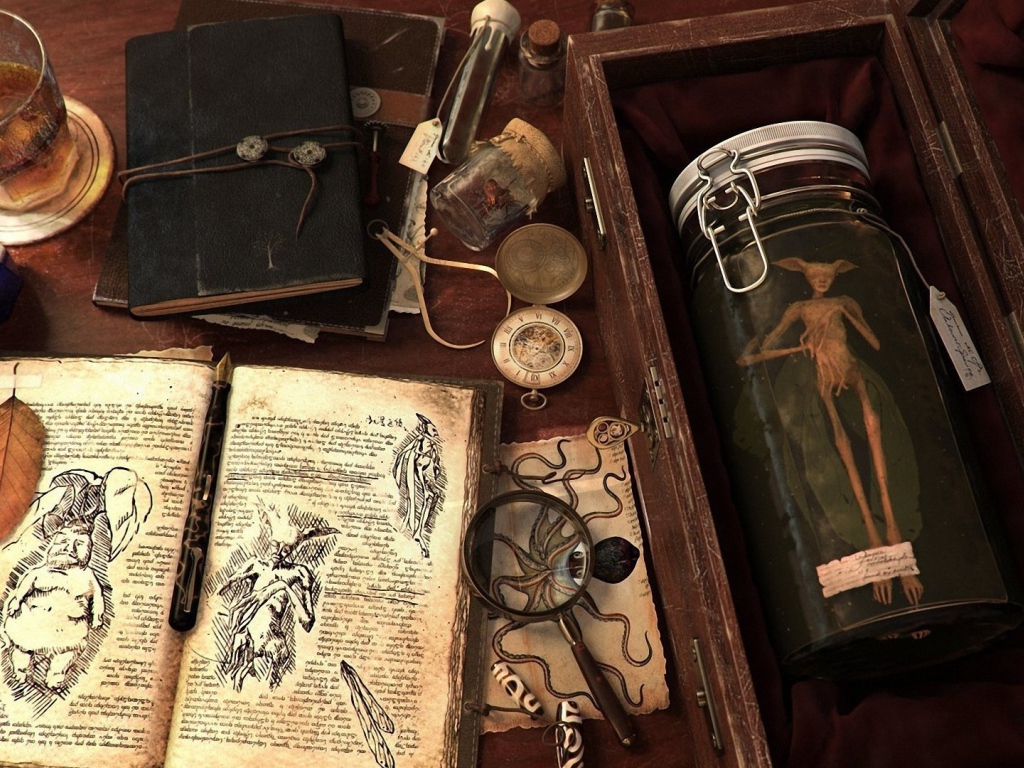 Набор ученого 18 века