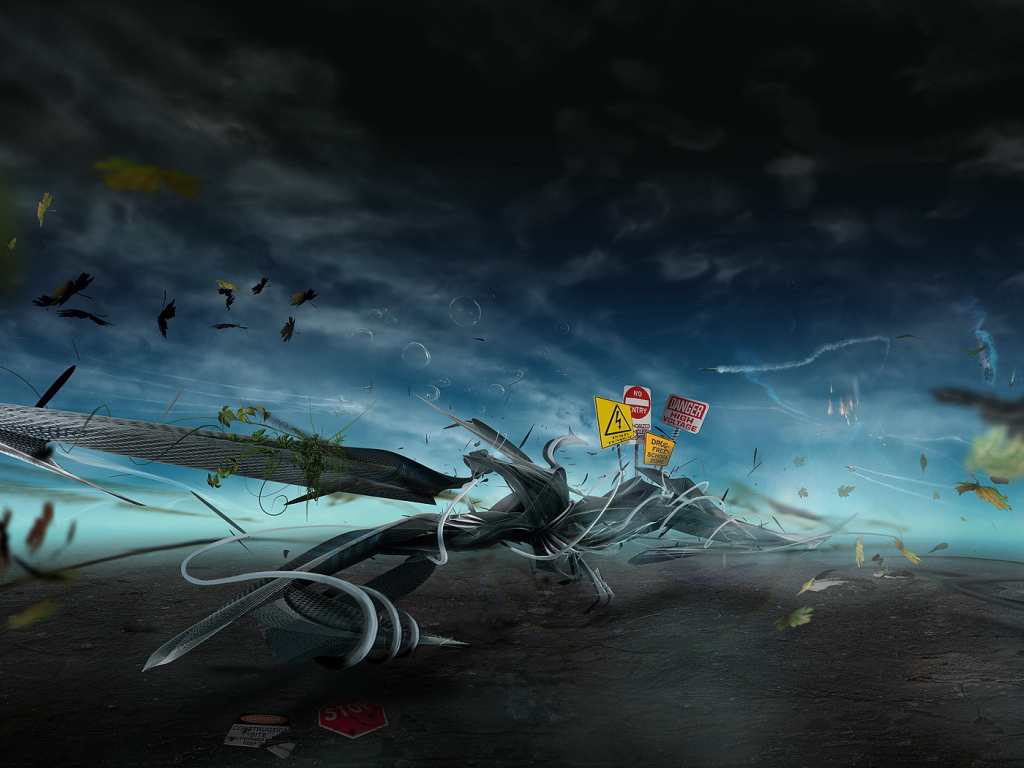 Знаки на абстрактном рисунке