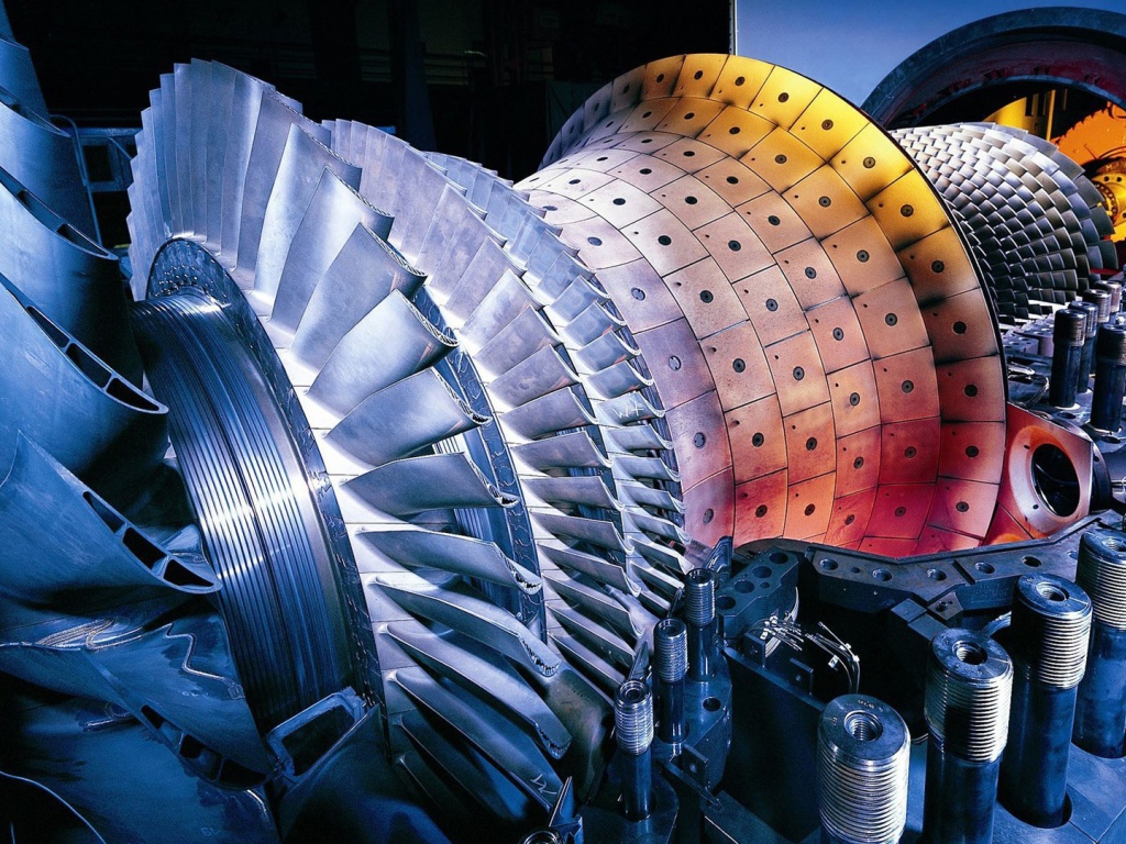 Газовая турбина электростанции