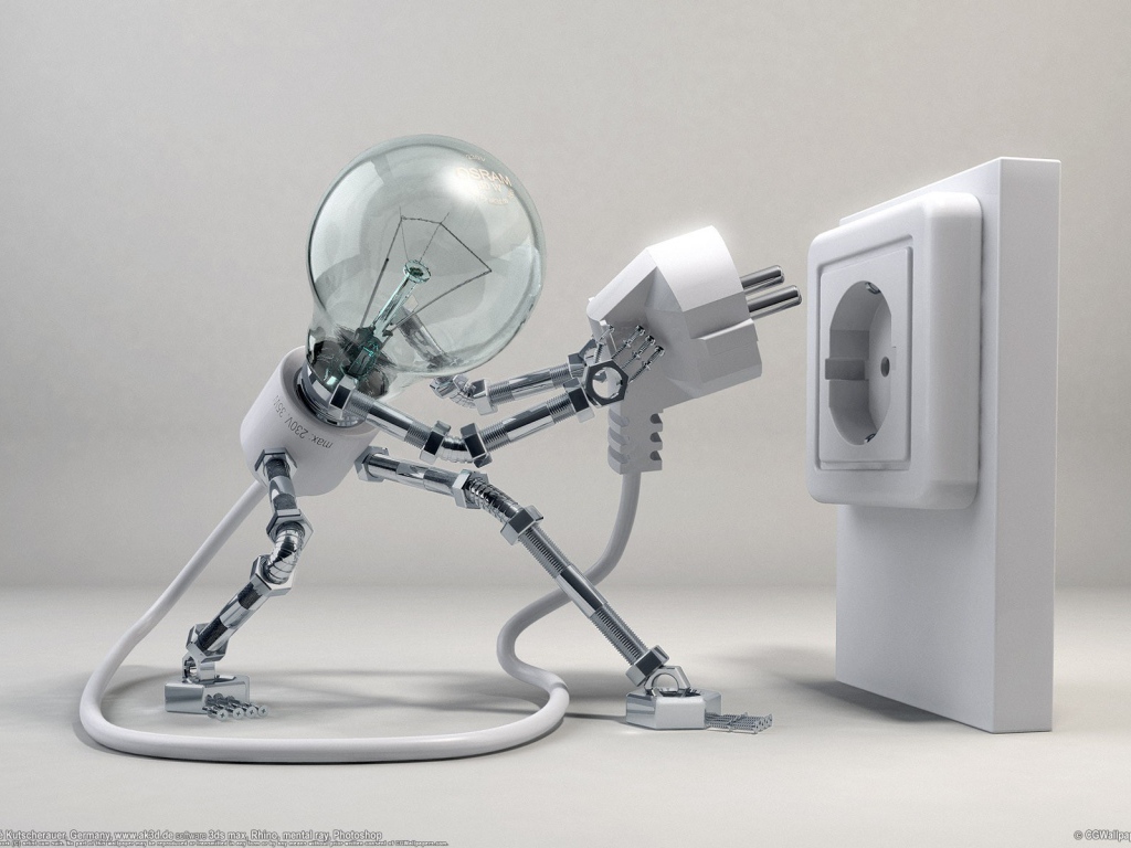 Лампа включается в розетку