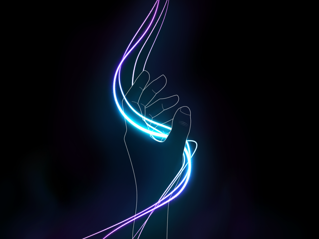 Линия света в руке