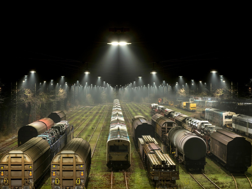 Поезда на сортировочной станции