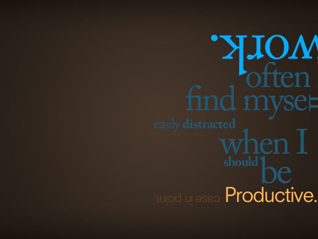 Работать нужно продуктивно