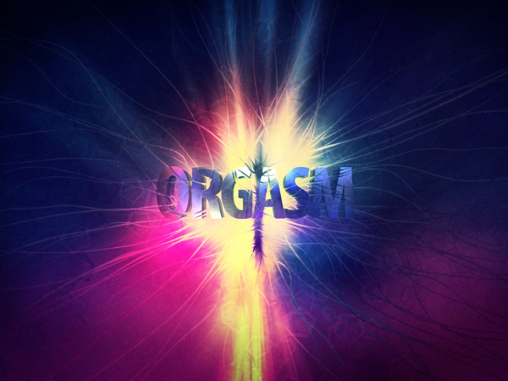 Надпись оргазм