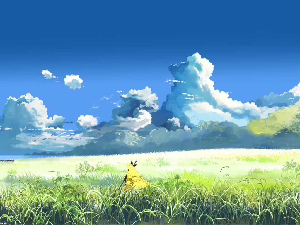 Картина с летним пейзажем