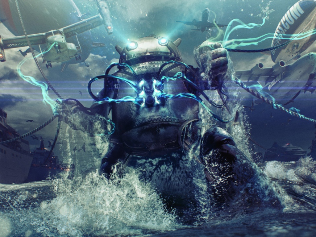 Злобный робот Андроид