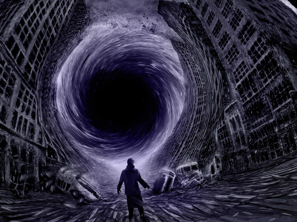 Черная дыра поглощает наш город