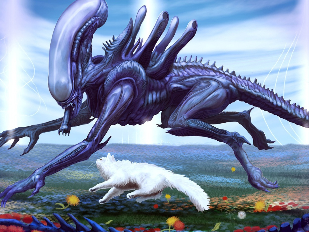 Кот и пришелец