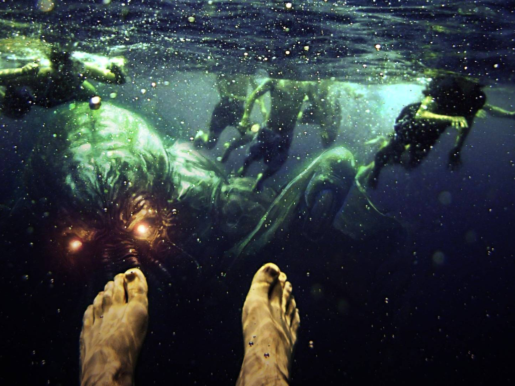 Ктулху нападает на подводного пловца