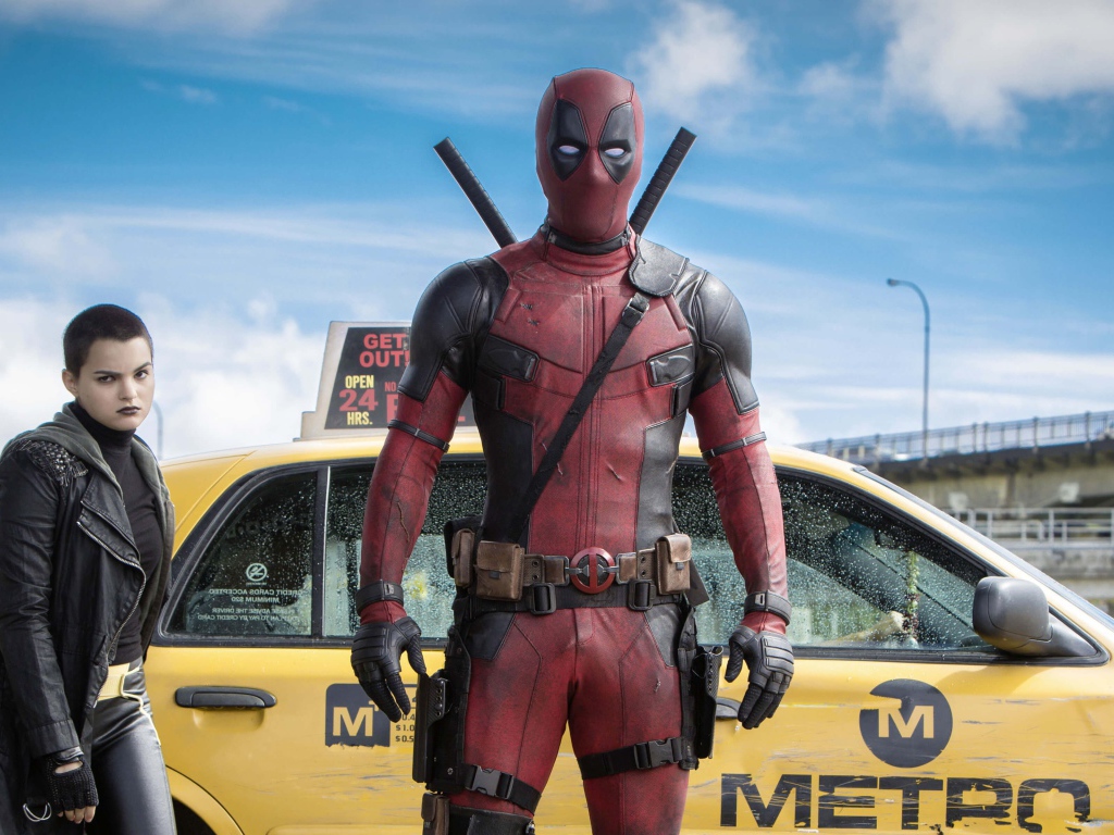 Дэдпул у такси