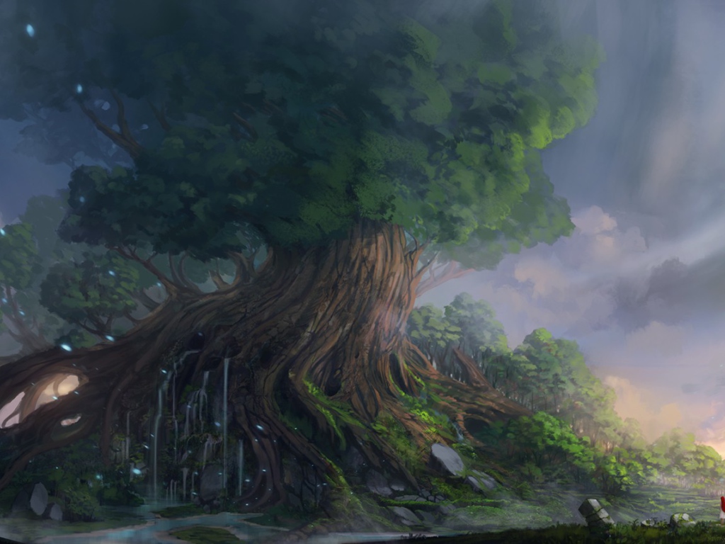Сказочное старое дерево