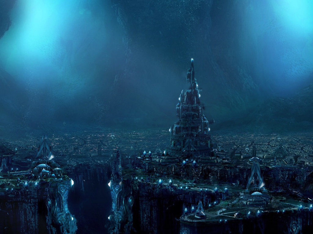 Фантастический город подземного мира