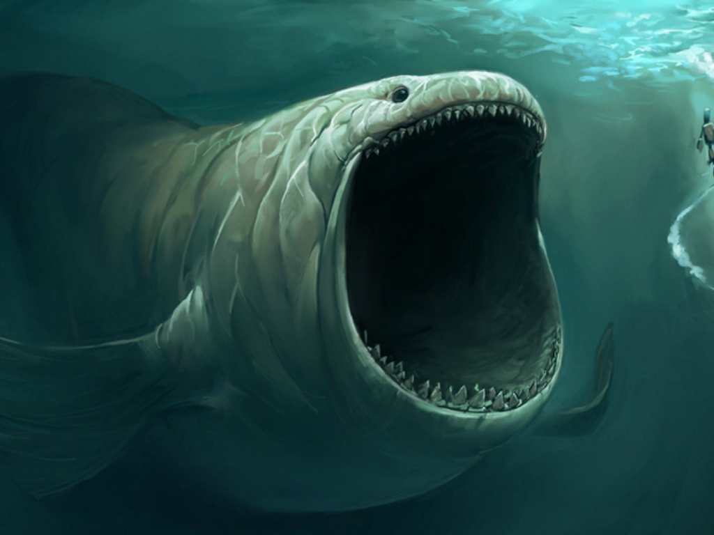 Фантастический подводный монстр