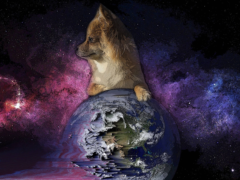 Лиса положила лапку на Землю