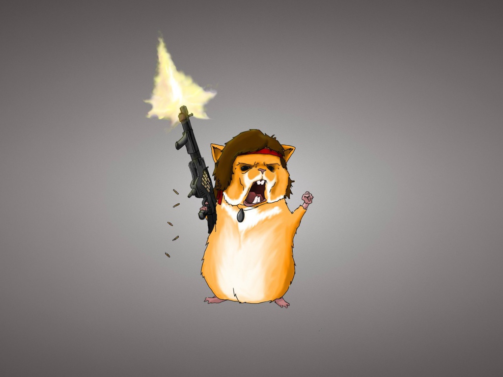 Хомяк с оружием