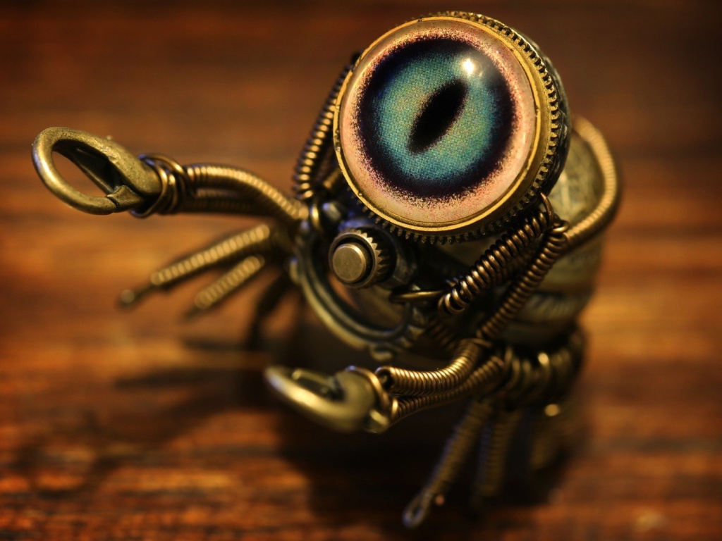 Робот паук в стиле стимпанк
