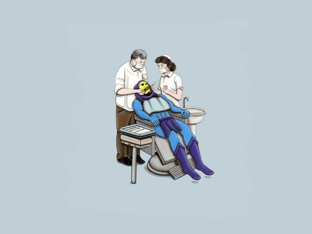 Скелетор у стоматолога