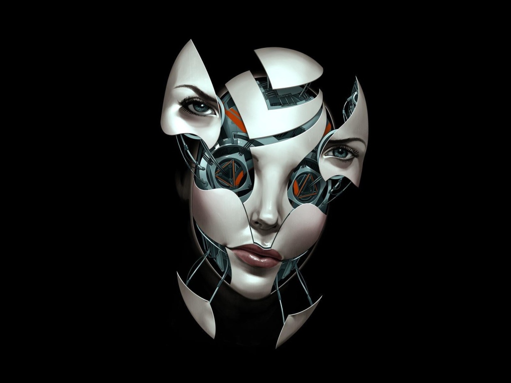 Раздвижное лицо робота