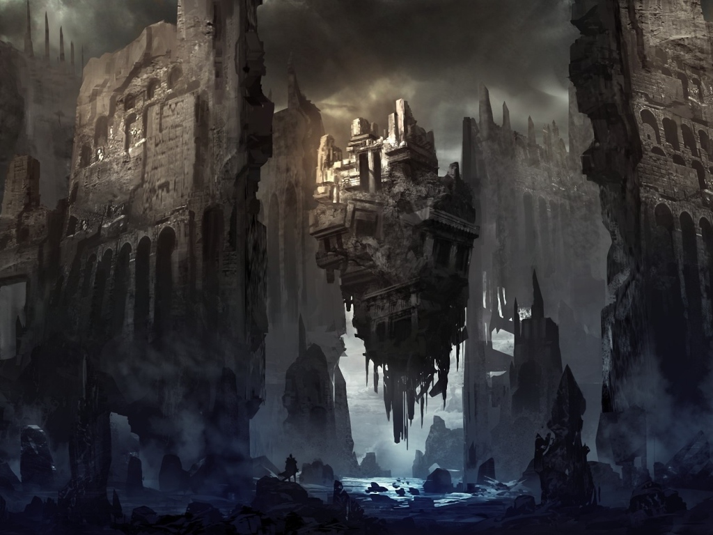 Руины города после будущей войны