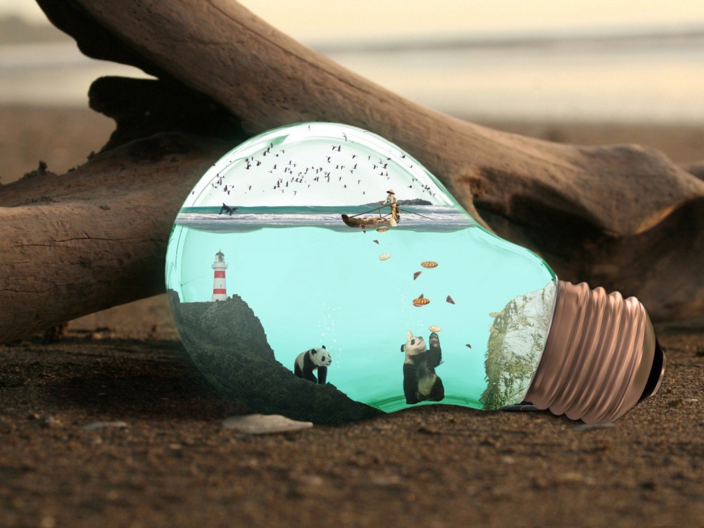 Целый мир в старой лампочке