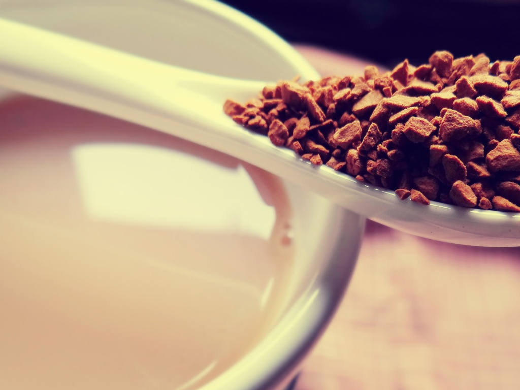 Ложка растворимого кофе