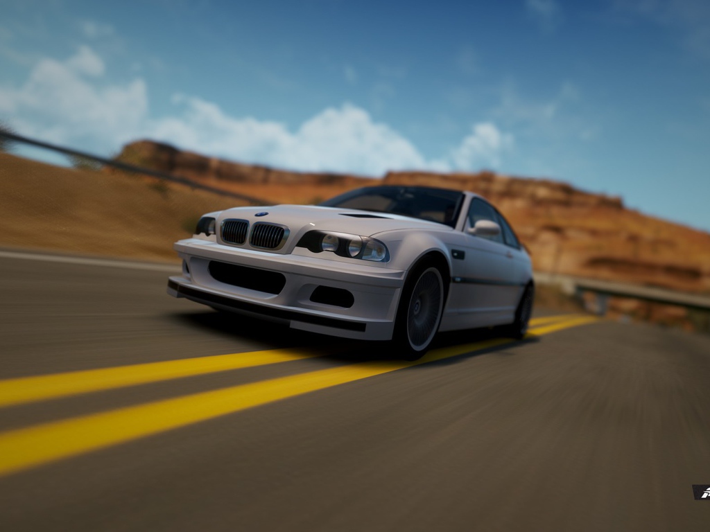 БМВ на трассе в игре Forza Horizon