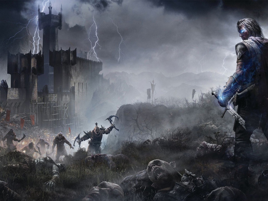 Перед боем с орками, игра Middle-earth Shadow of Mordor