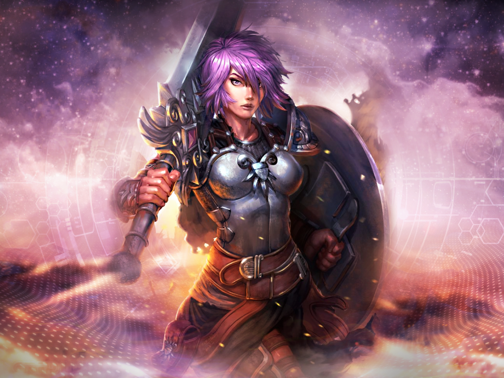 Беллона с мечом в игре Smite