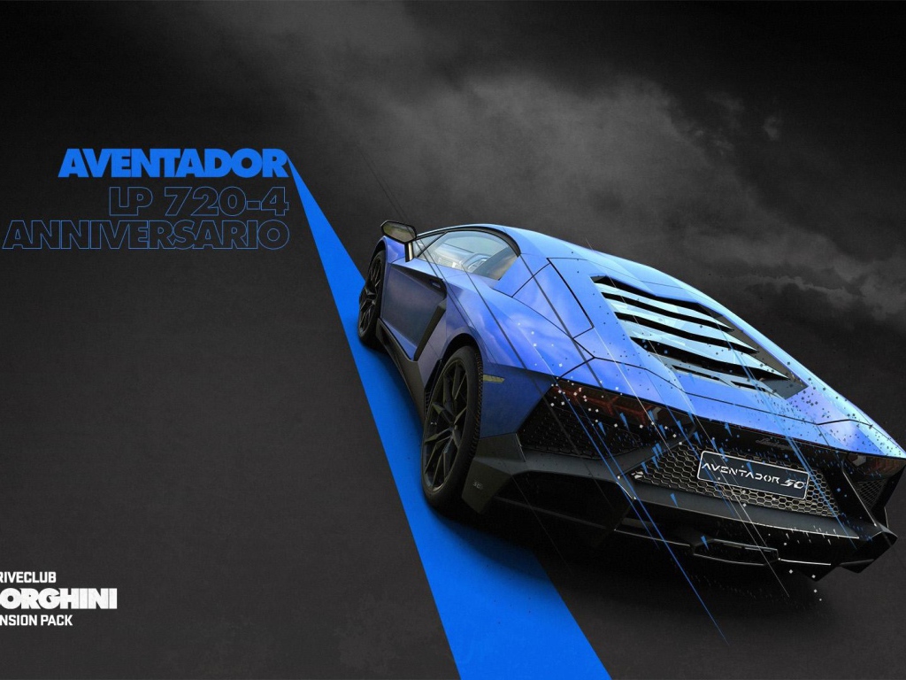 Голубой Ламборгини в игре Driveclub