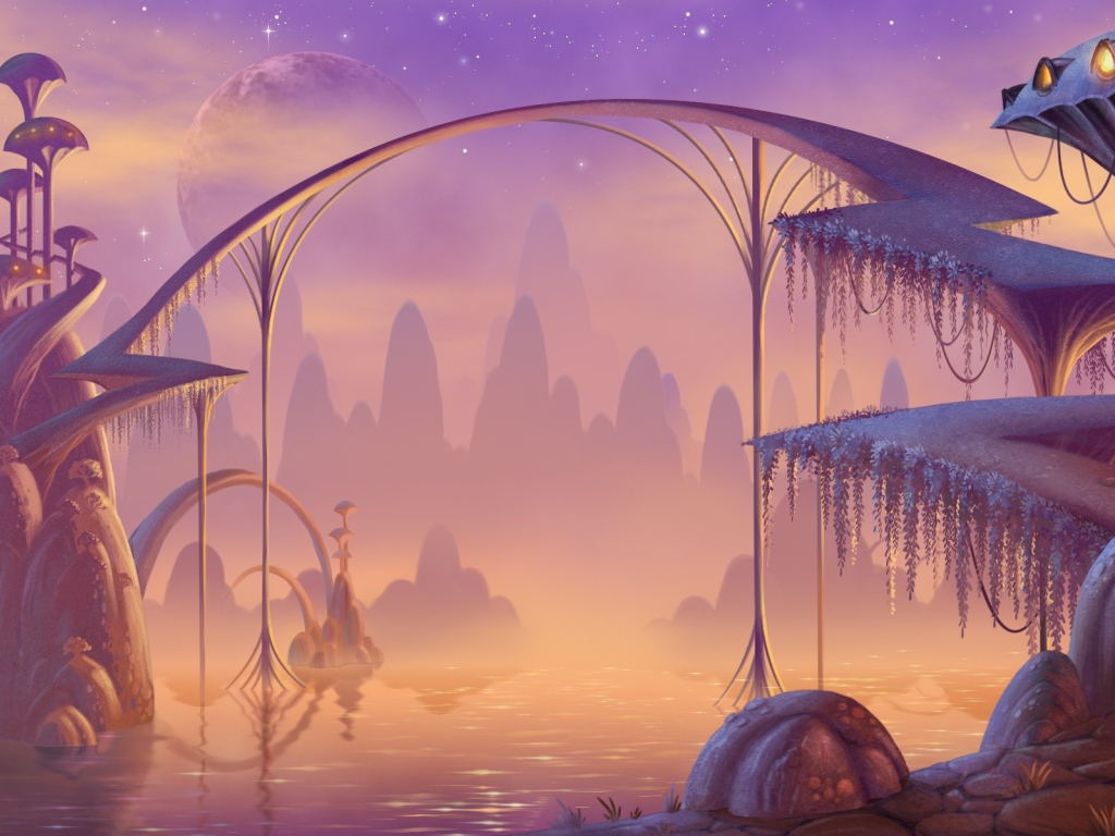 Мост, фон игры Bejeweled 3