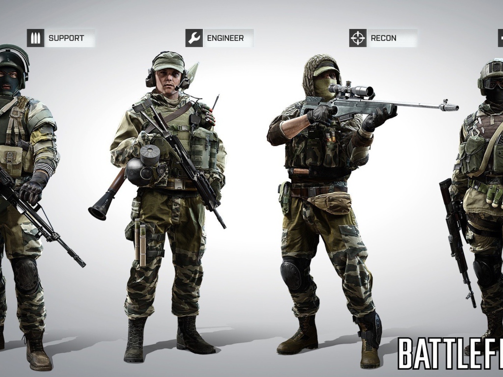 Снаряжение солдат из игры Battlefield 4