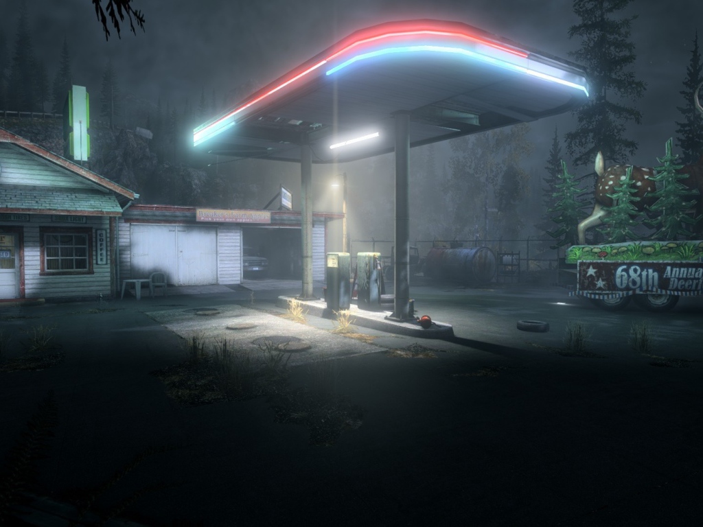 Заправка в игре Alan Wake