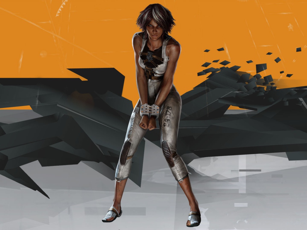 Girl in handcuffs, game Remember Me