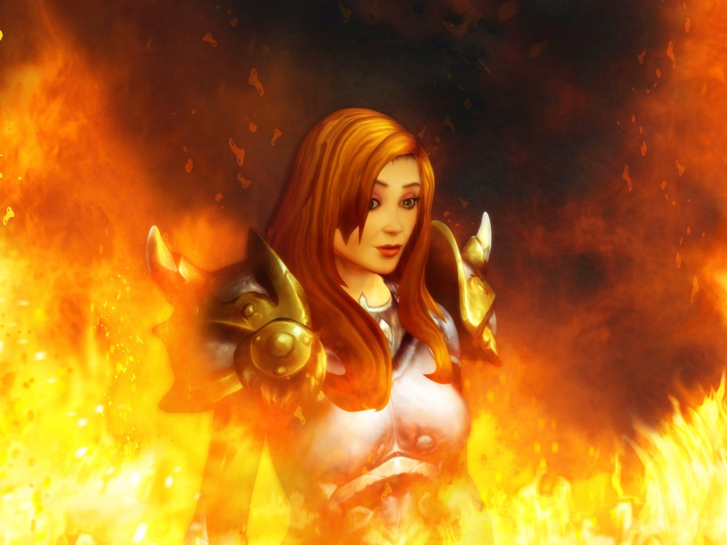 Девушка в огне, игра World of Warcraft Warlords of Draenor