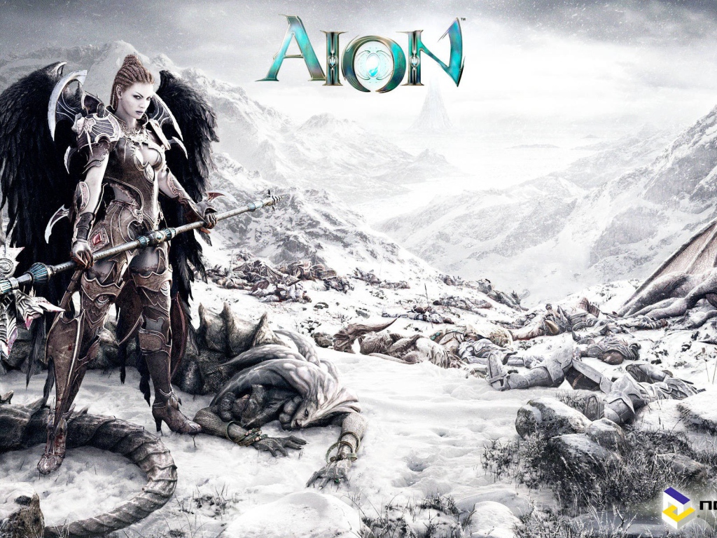 Девушка воин из игры Aion Online