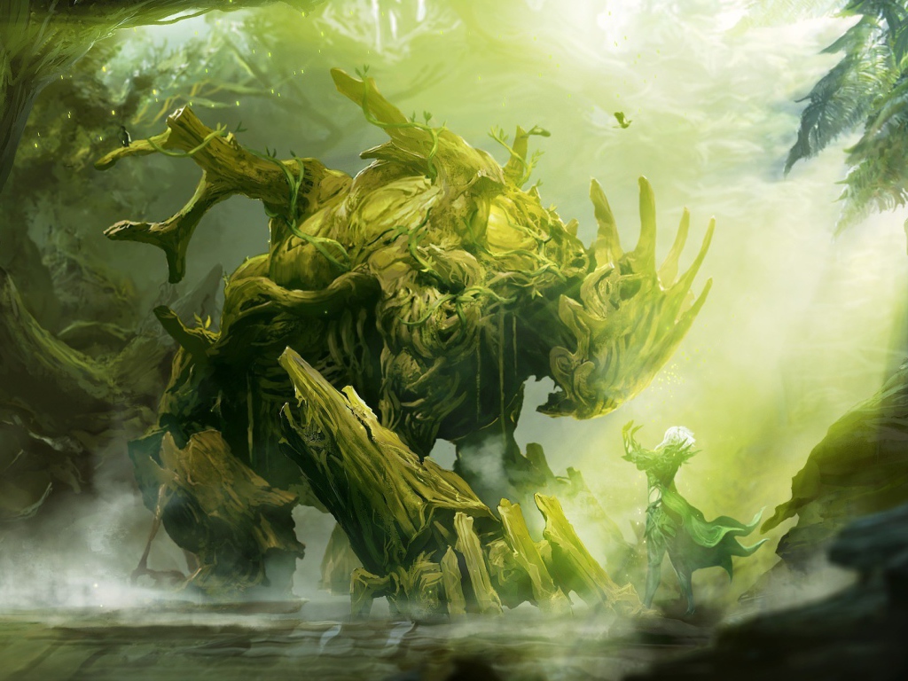 Зеленый монстр в игре Guild Wars 2