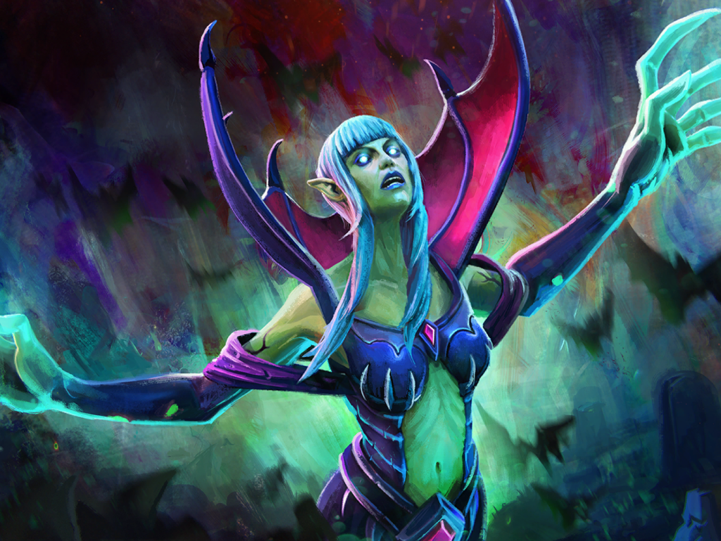 Зеленый демон в игре Dota 2