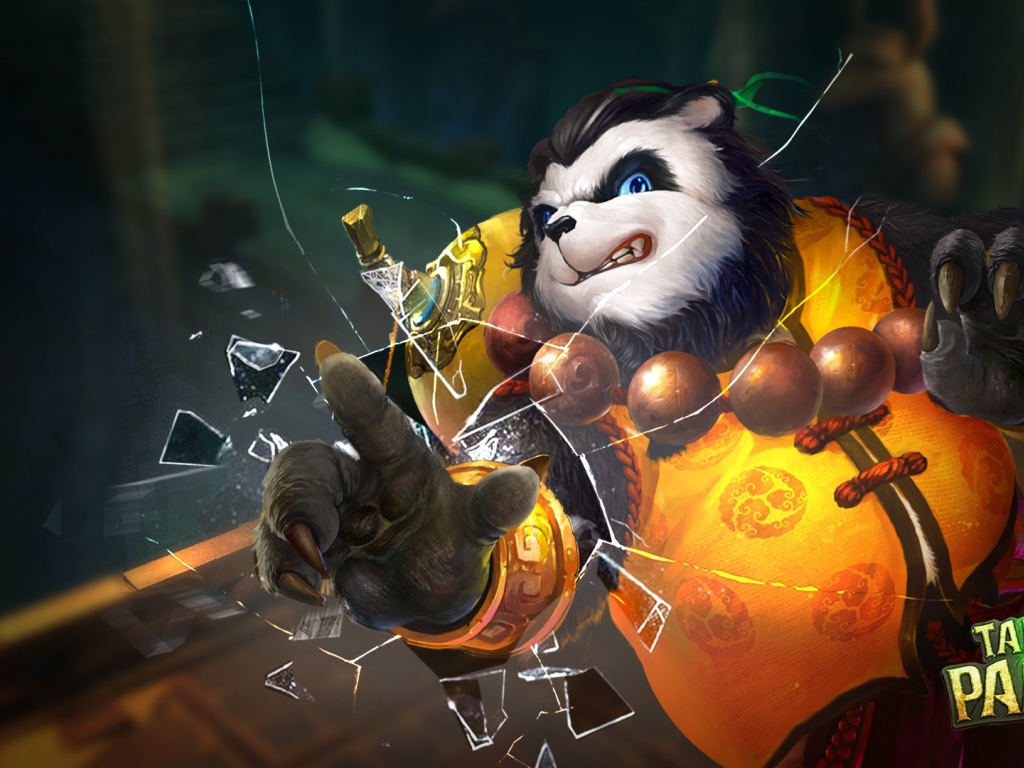 Панда разбила стекло, игра Taichi Panda