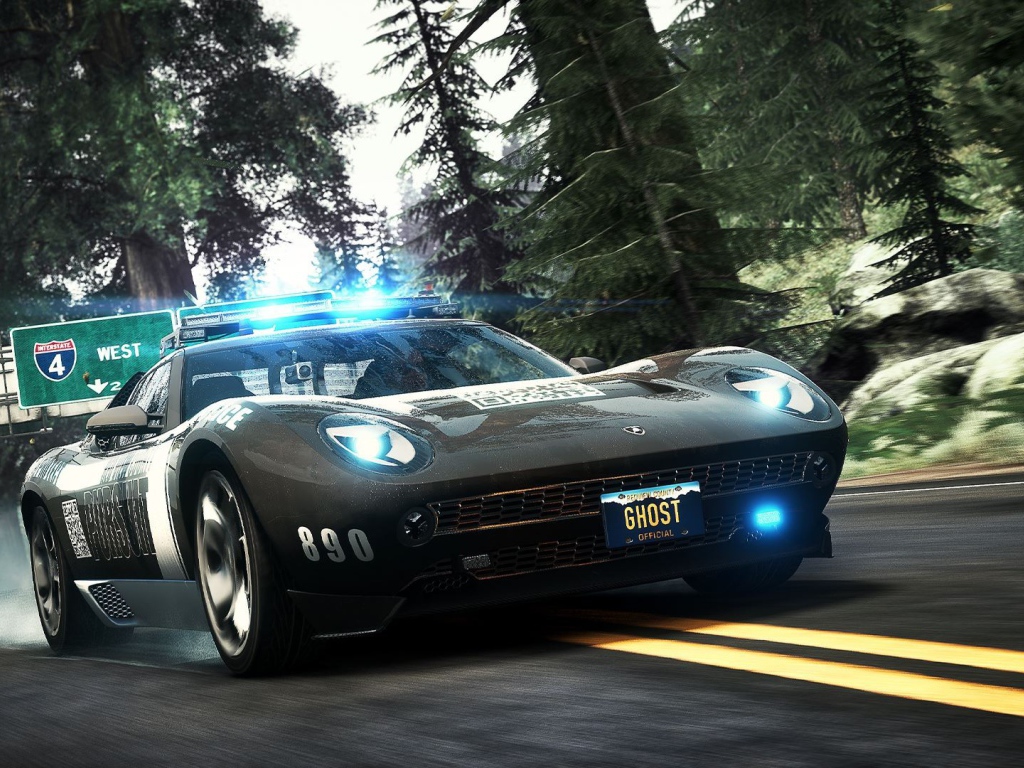 Полицейский Lamborghini Miura в игре