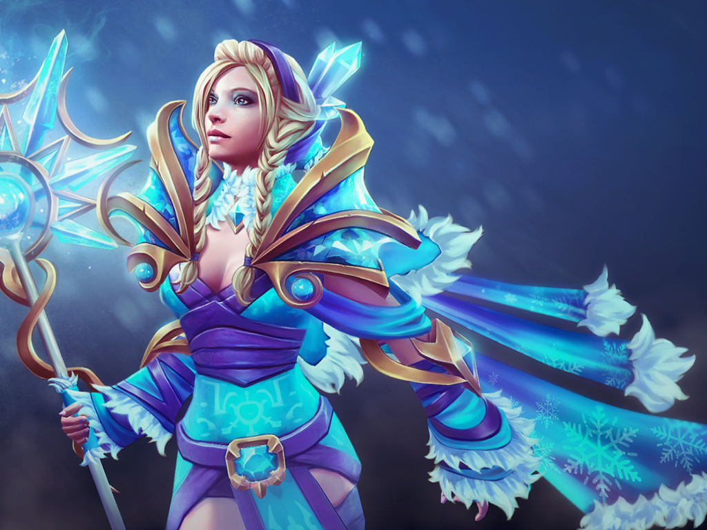 Принцесса в голубых одеждах, игра Dota 2