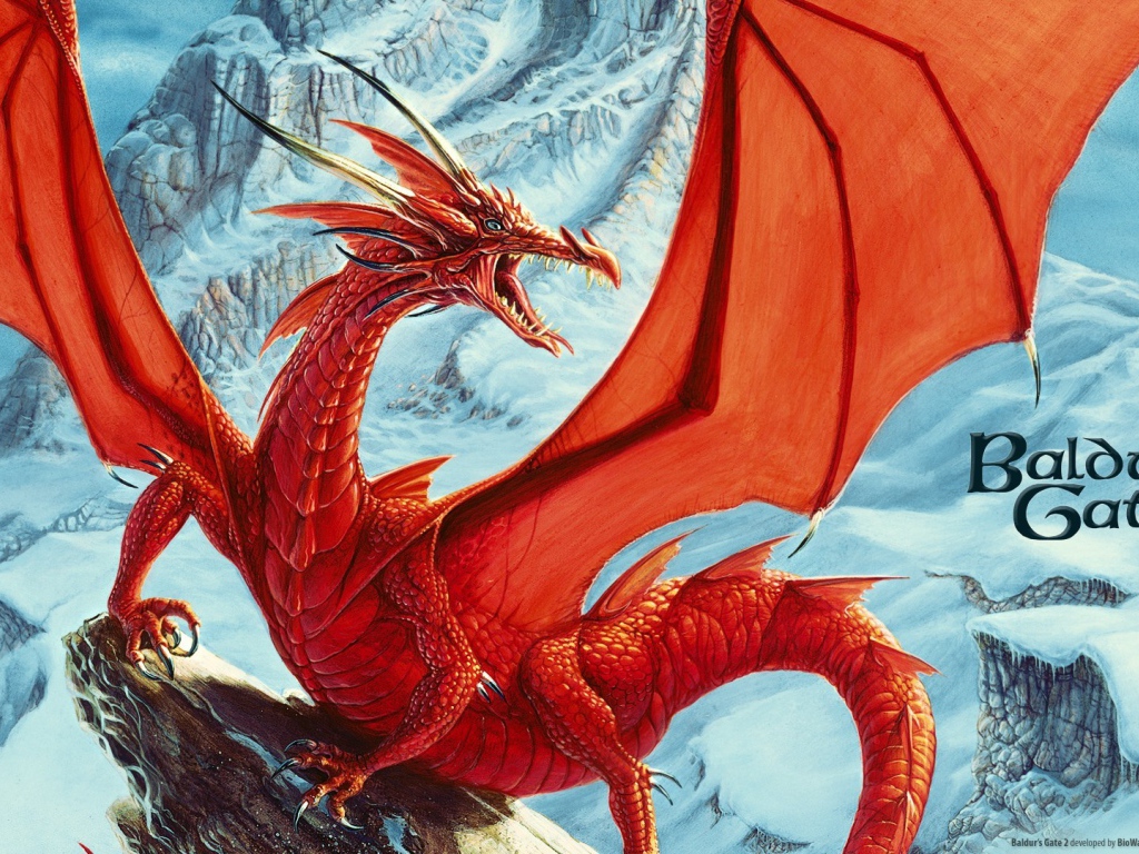 Красный дракон в игре Baldur's Gate