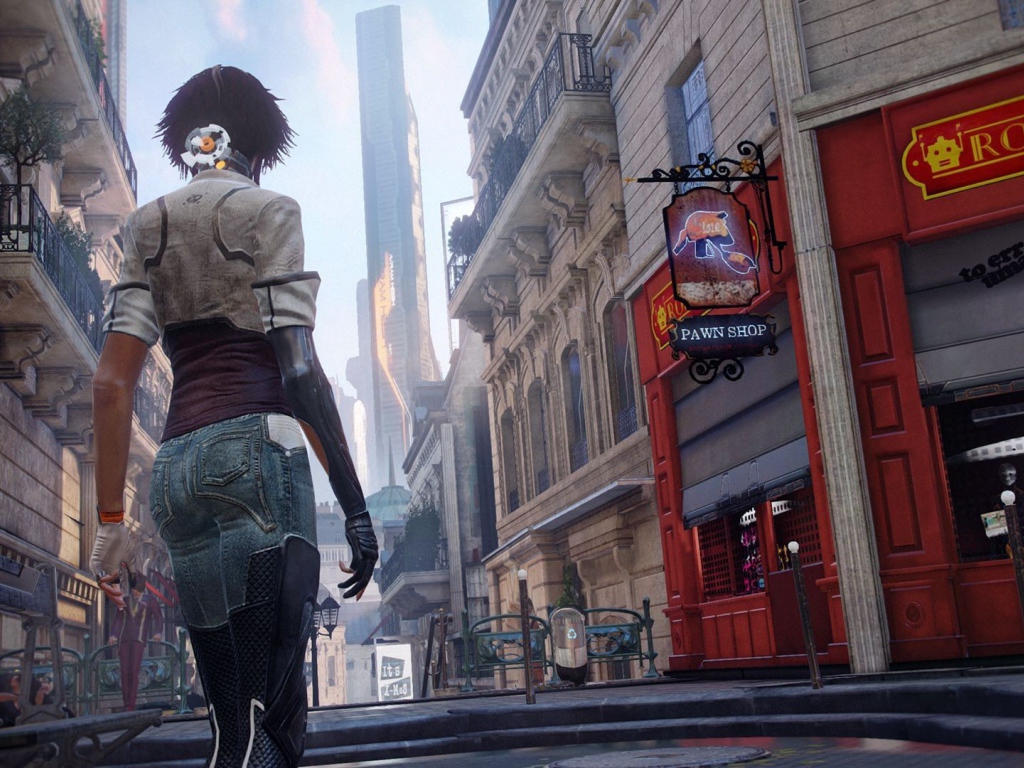 Девушка идет по Парижу, игра Remember Me