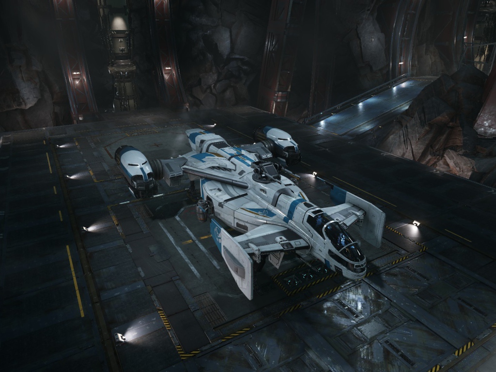 Космолет в ангаре, игра Гражданин галактики