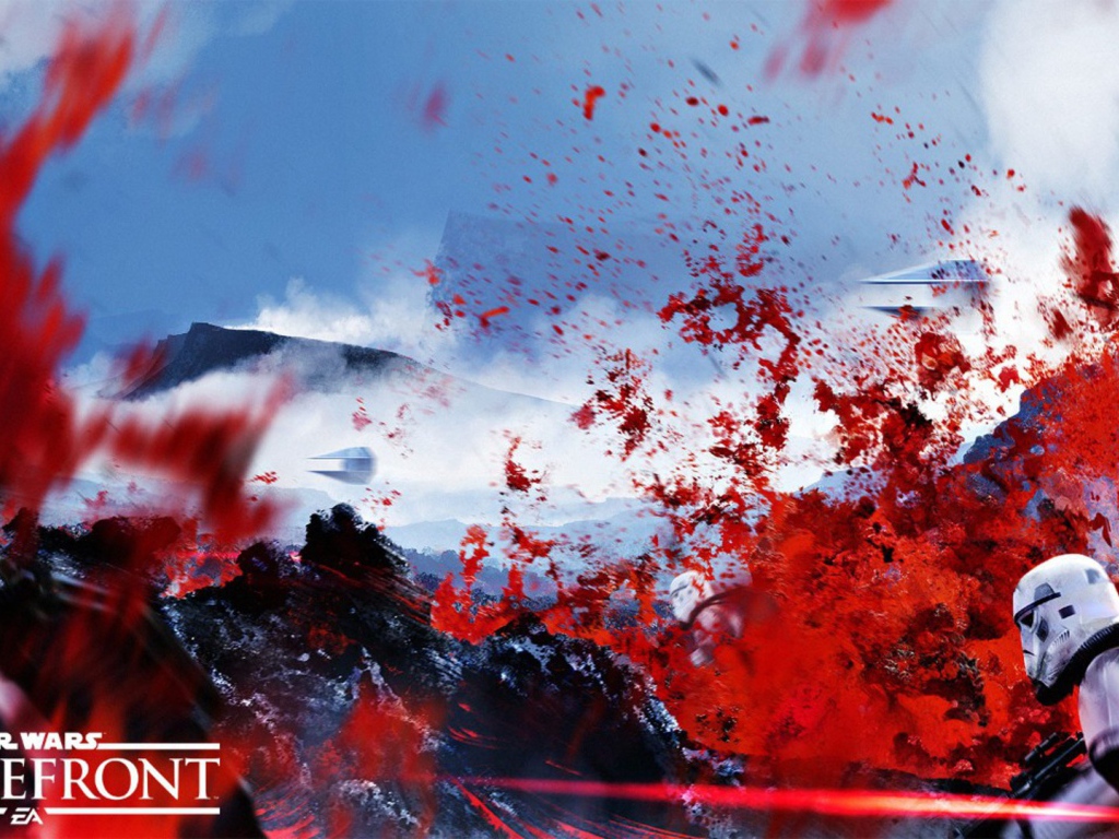 Сражение в игре Star Wars Battlefront