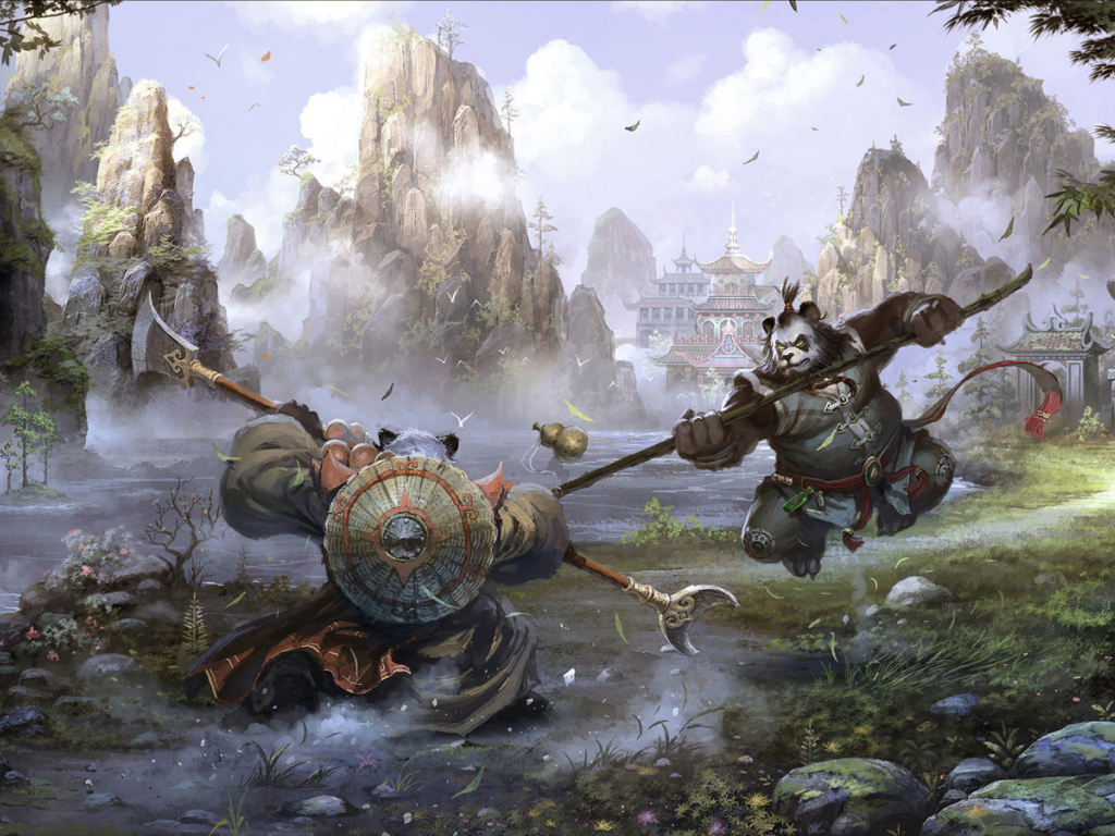 Сражение в игре World of Warcraft Mists of Pandaria