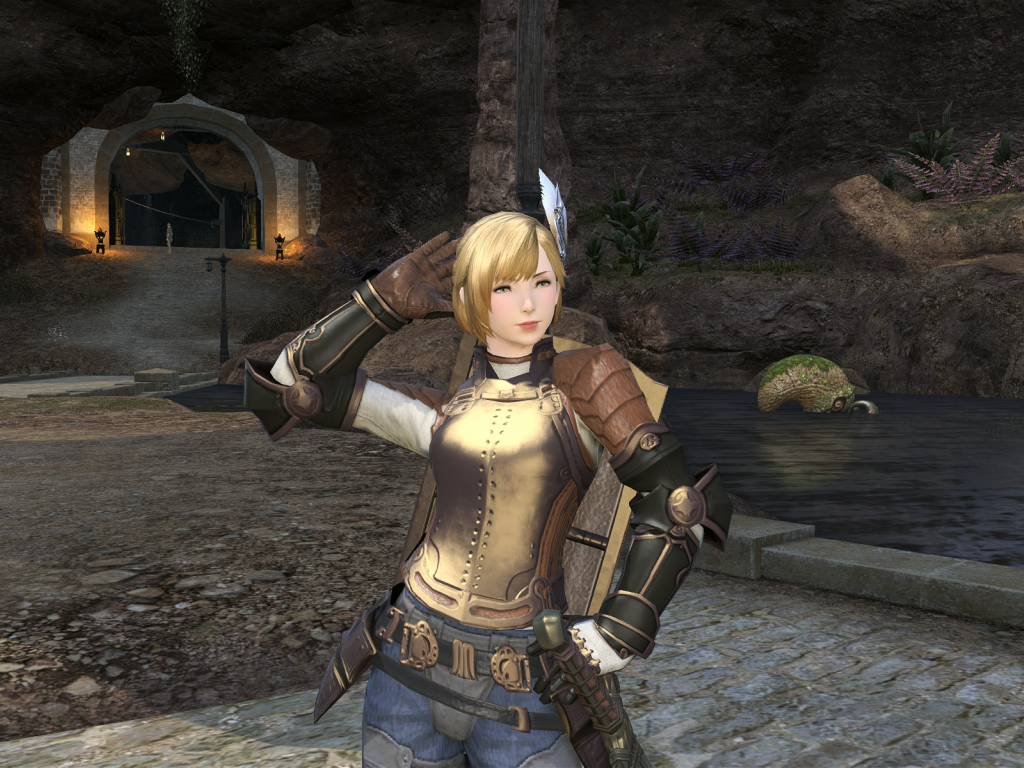 Девушка из онлайн игры Final Fantasy XIV