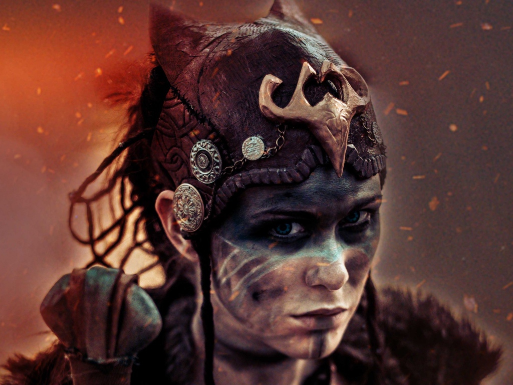 Девушка из видеоигры Hellblade